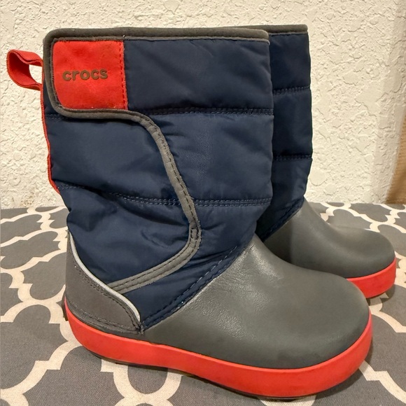 Crocs Fleece Lined Rain boots Size  9 Can be used for Rain or Snow. - Picture 1 of 4